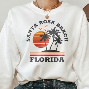 Santa Rosa Beach Sweatshirt, Santa Rosa Beach Florida Sweater, Santa Rosa Beach Holiday Tee, Florida Vacation Sweatshirt