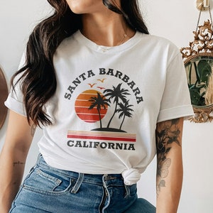 Santa Barbara Shirt, Santa Barbara California Shirt, Santa Barbara Holiday Tee, California Vacation Shirt image 2