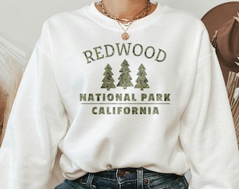 Redwood National Park Sweatshirt, California Sweater, Adventure Shirt, National Park Sweatshirt, California Souvenirs