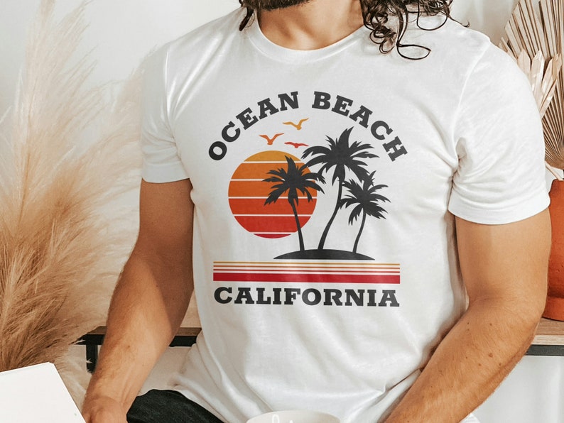 Ocean Beach Shirt, Ocean Beach California Shirt, Ocean Beach Holiday Tee, California Vacation Shirt image 3