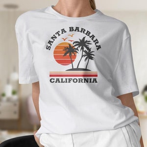 Santa Barbara Shirt, Santa Barbara California Shirt, Santa Barbara Holiday Tee, California Vacation Shirt image 6