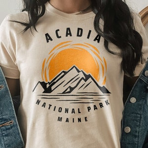 Acadia National Park Shirt, Maine T-Shirt, Adventure Shirt, National Park Shirt, Wanderlust Shirt, Maine Souvenir