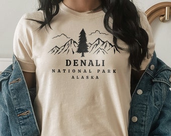 Denali National Park Shirt, Alaska T-Shirt, Adventure Shirt, National Park Shirt, Wanderlust Shirt, Alaska Souvenirs