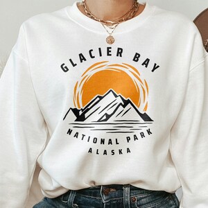 Glacier Bay National Park Sweatshirt, Alaska Sweatshirt, Adventure Sweater, National Park Sweatshirt, Alaska Souvenir