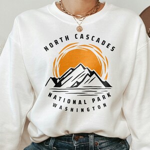 North Cascades National Park Sweatshirt, Washington Sweatshirt, Adventure Sweater, National Park Sweatshirt, Washington Souvenir