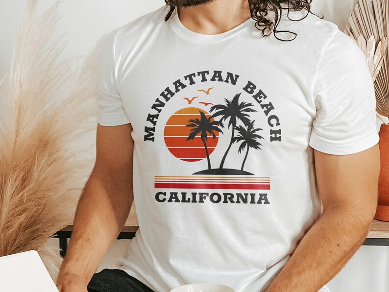 Manhattan Beach Shirt, Manhattan Beach California Shirt, Manhattan Beach Holiday Tee, California Vacation Shirt image 3