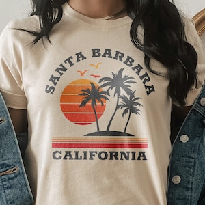 Santa Barbara Shirt, Santa Barbara California Shirt, Santa Barbara Holiday Tee, California Vacation Shirt