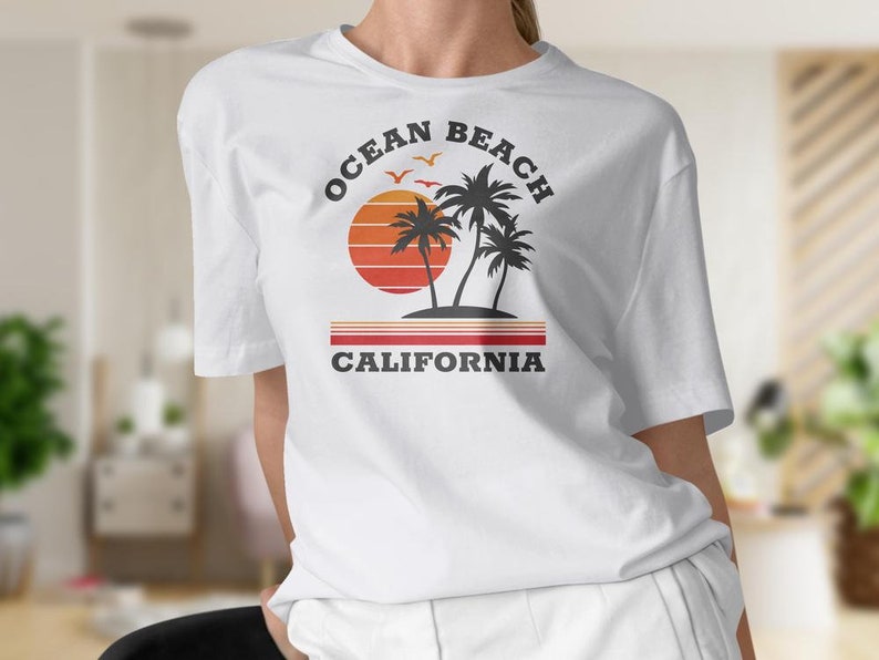 Ocean Beach Shirt, Ocean Beach California Shirt, Ocean Beach Holiday Tee, California Vacation Shirt image 6