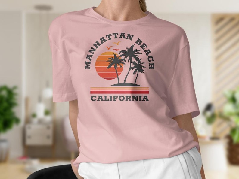 Manhattan Beach Shirt, Manhattan Beach California Shirt, Manhattan Beach Holiday Tee, California Vacation Shirt image 9