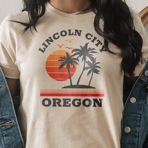 Koszulka Lincoln City Oregon, Koszulka Lincoln City, Bluza Lincoln City, Bluza z kapturem Lincoln City, Koszulka wakacyjna, Pamiątka plażowa