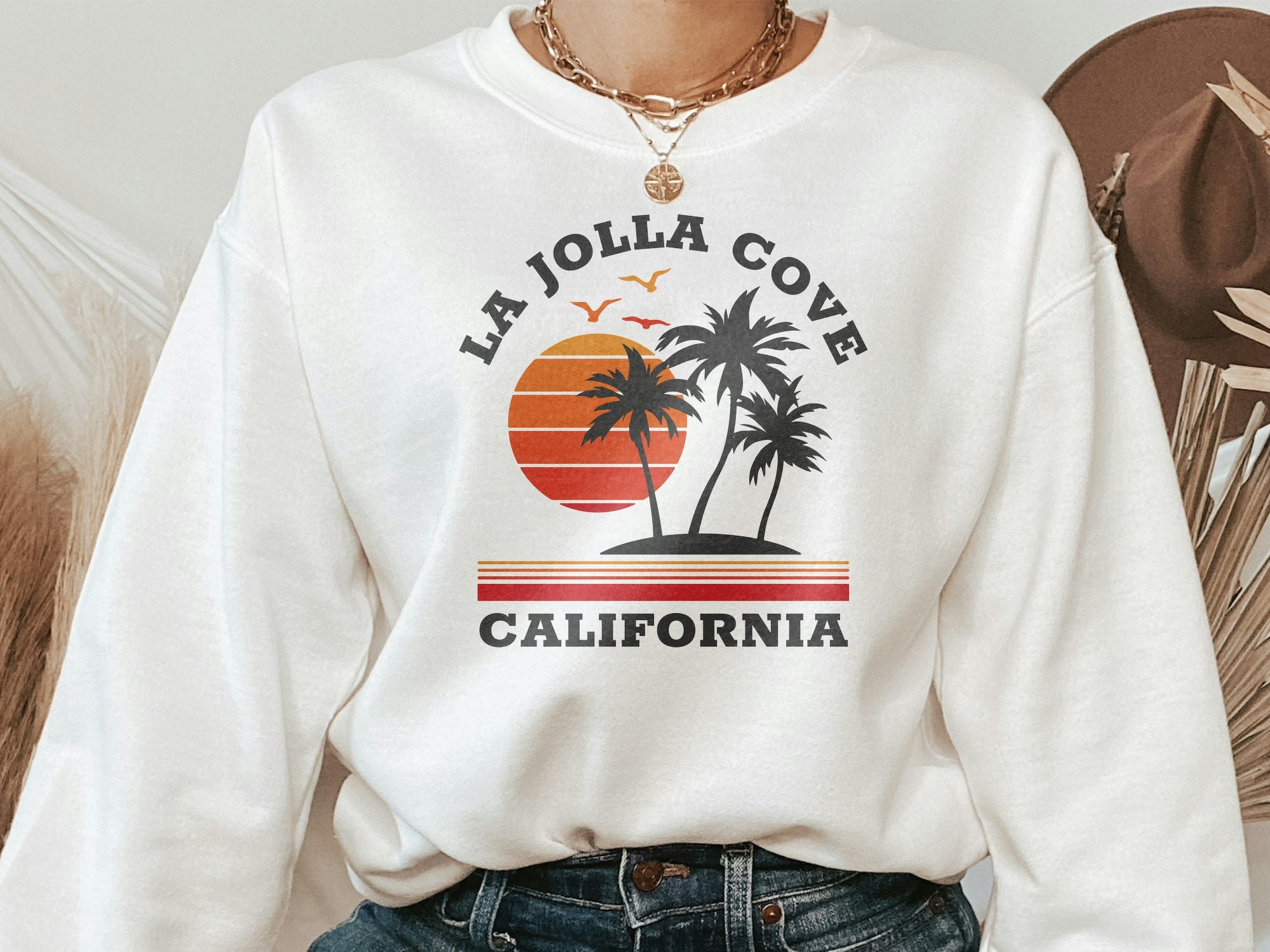 La Jolla Cove Sweatshirt, La Jolla Cove California Sweater, La Jolla Cove Holiday Tee