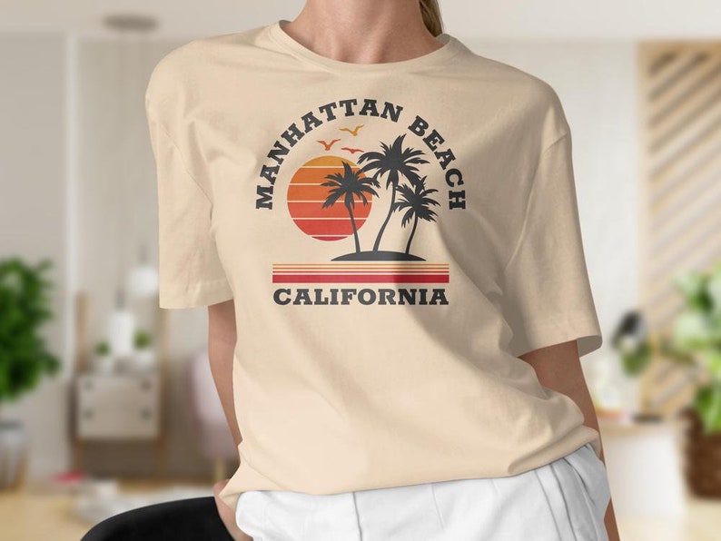 Manhattan Beach Shirt, Manhattan Beach California Shirt, Manhattan Beach Holiday Tee, California Vacation Shirt image 5