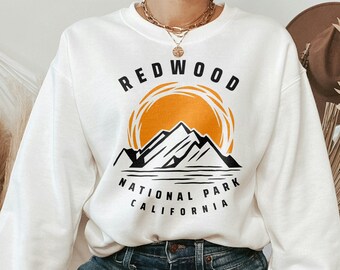 Sudadera del Parque Nacional Redwood, Sudadera de California, Suéter de Aventura, Sudadera del Parque Nacional, Recuerdo de California