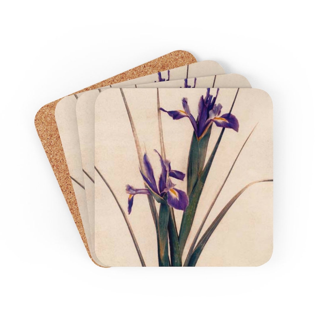 Pressed Floral Coaster Set – Vintage Botanical Design – Timeless Garden ...