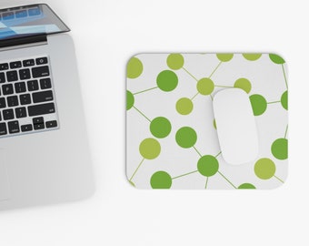 Mid-Century Atomic Mouse Pad – Retro Office Desk Accessory – Vintage Style Gift for Design Lovers