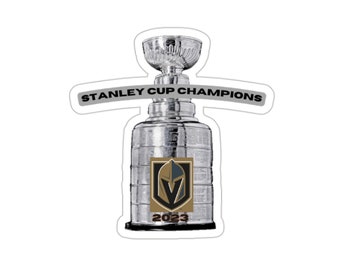 Hockey, Stanley Cup Champion 2023, VGK, Vegas Golden Knights, Die Cut Stickers, Go Knights Go, gift for her, gift for him, gift for husband