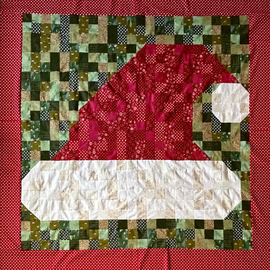 Santa Hat Patchwork Quilt Pattern - Etsy