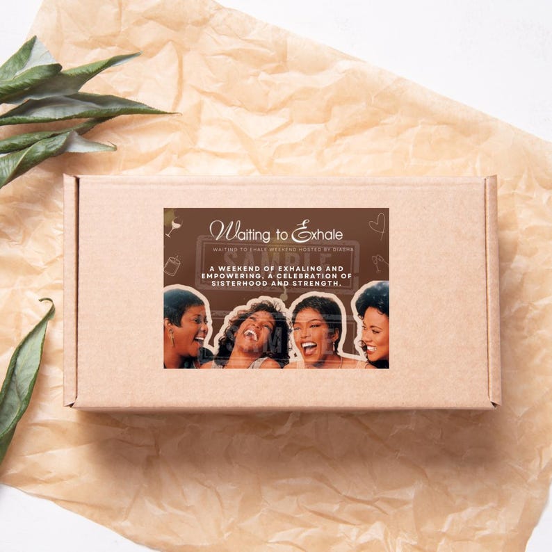 Waiting to Exhale Name Cards, Party Place Setting Cards, Brown Decor