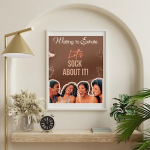 Warten auf Exhale Poster Board – 90er Jahre Film Party Dekoration I Digitaler Download, Angela Bassett Art