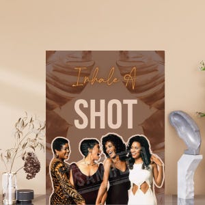 Warten auf Exhale Poster Board – 90er Jahre Film Party Dekoration I Digitaler Download, Angela Bassett Art