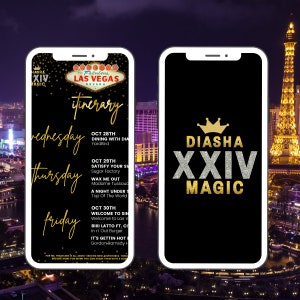 Las Vegas Birthday Itinerary: Girls Trip Planner (Digital Itinerary)