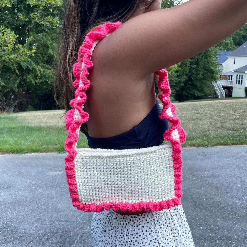 Ruffle Tote Bag - Etsy