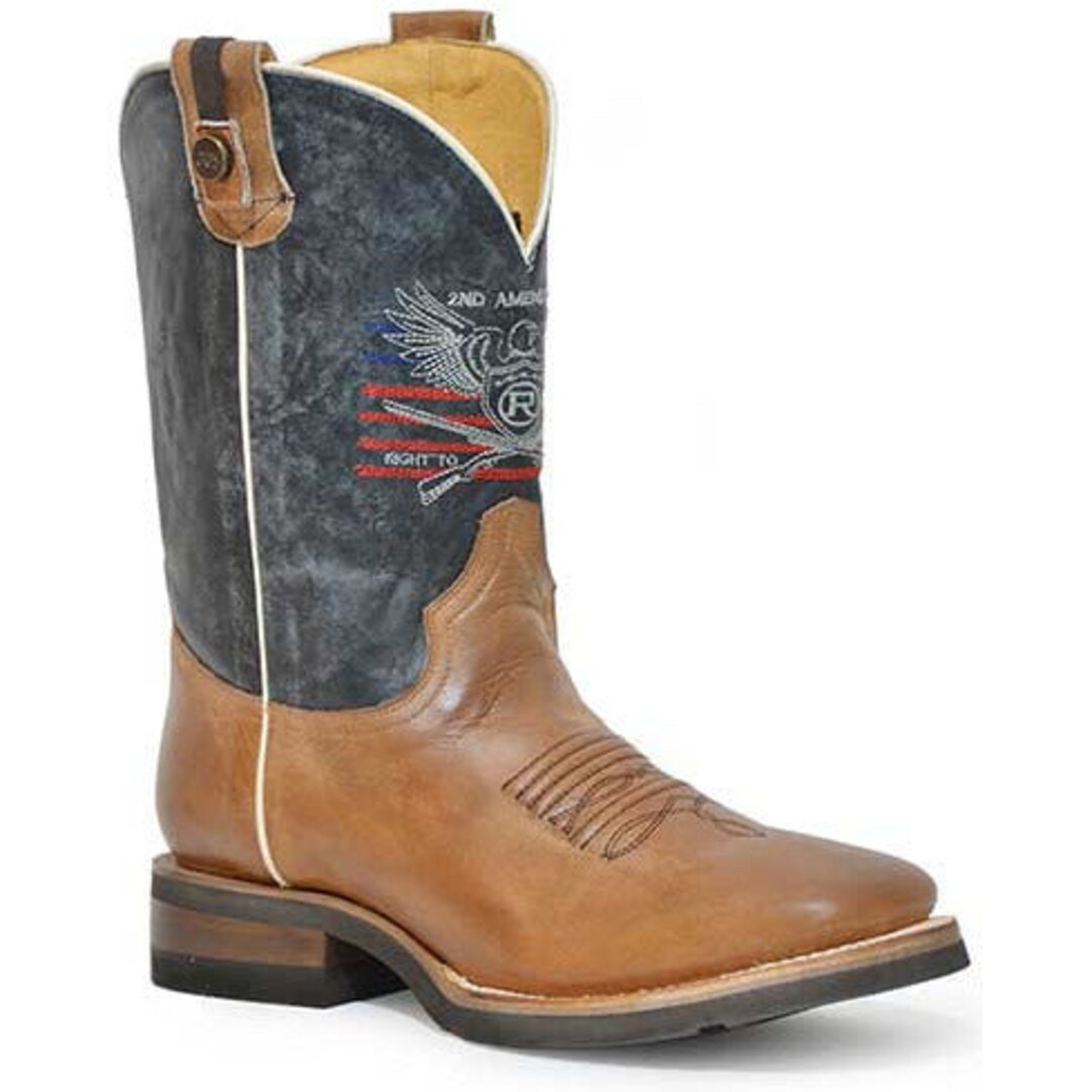 Men's Roper the 2nd Amendment CCS Rider Leather Boots Etsy