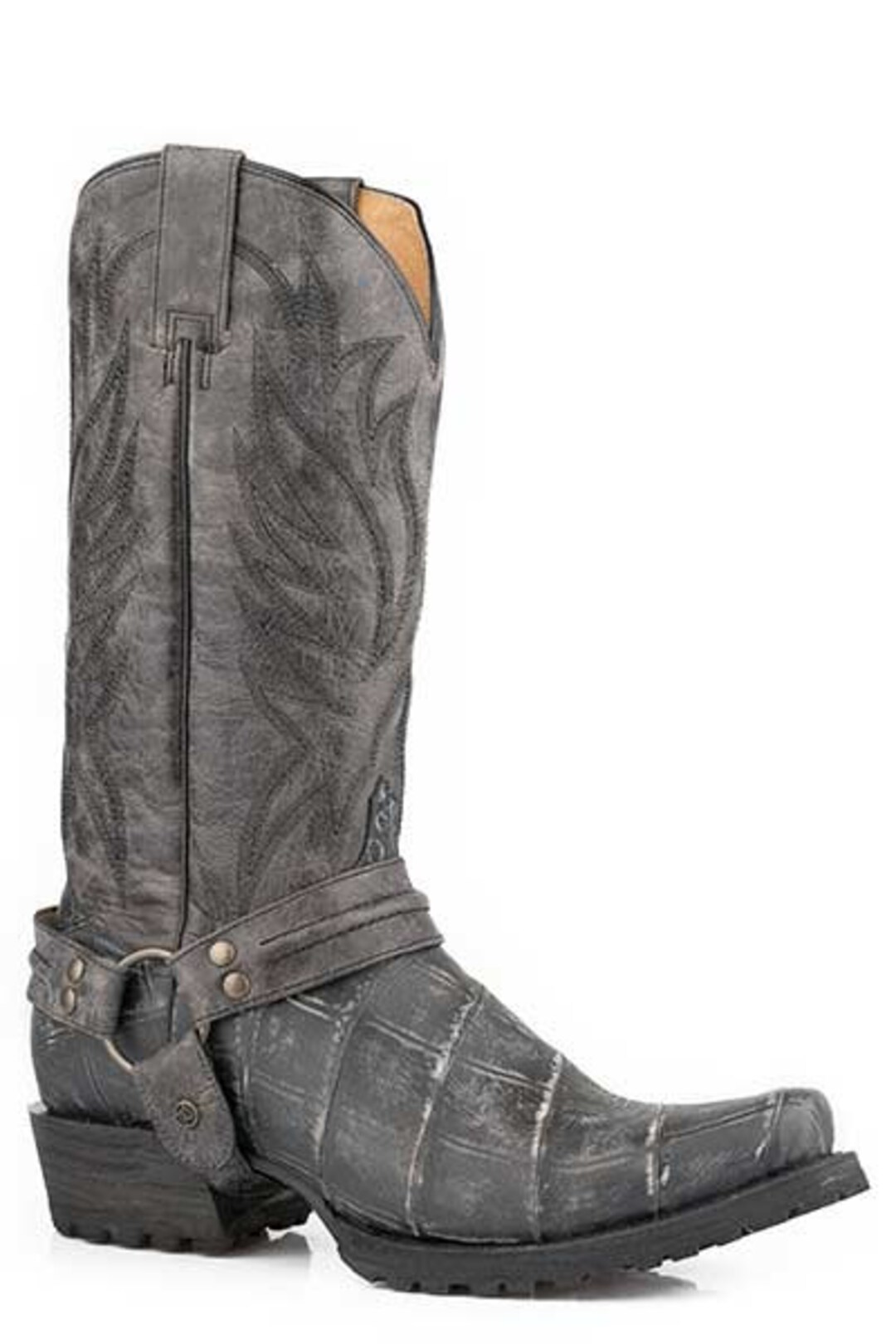 Men's Roper Diesel Lug Alligator PRINT Boots Handcrafted - Etsy