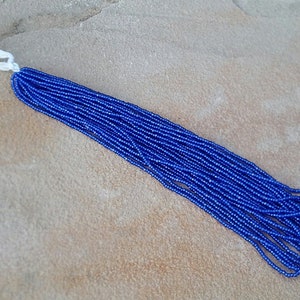 13/0 Czech Charlotte Cut Seed Beads Transparent Cobalt 1 Hank Beads For DIY Jewelry Crafts Beadwork