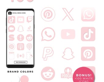 Pink Social Icon Set Transparent Website Button Instagram Pinterest Messanger Facebook Whatsapp Snapchat Element Youtube Pack Twitter Design