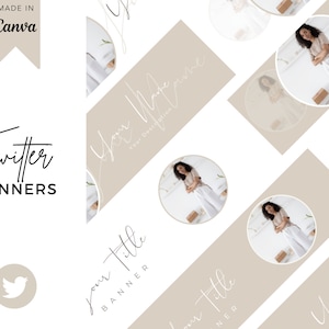 7 Twitter Banner Templates, Twitter Header, Twitter Template, Personal Branding, Business Branding, Twitter Background, Twitter Profile