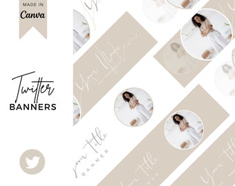 7 Twitter Banner Templates, Twitter Header, Twitter Template, Personal Branding, Business Branding, Twitter Background, Twitter Profile