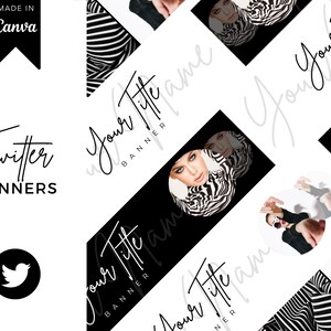 7 Twitter Banner Templates, Twitter Header, Twitter Template, Personal Branding, Business Branding, Twitter Background, Twitter Profile