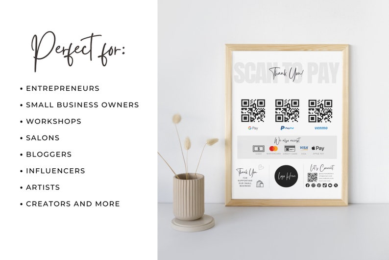 Editable Qr Permit Scan Editable QR Scan to Pay Printable Sign,scan to Pay Card,paypal QR Sign ...
