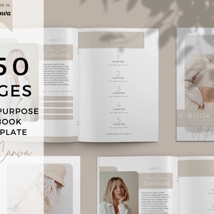 ebook template Canva, Workbook Template, Ebook Template, Magazine Template, Ebook Cover, Lead Magnet Template, ebook digital download, canva