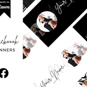 7 Facebook Cover Templates, DIY facebook banner, Facebook banner, Facebook Template, FB Banner, Personal Branding, Facebook Branding