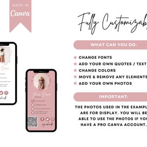 Canva Branding Template Social Media Kit Rosegold Business Graphics Package Youtube Banner Email Signature Pinterest Linkedin Profile image 10