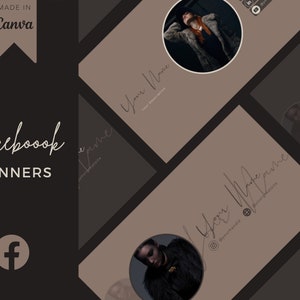 7 Facebook Cover Vorlagen, DIY Facebook Banner, Facebook Banner, Facebook Template, FB Banner, Personal Branding, Facebook Branding