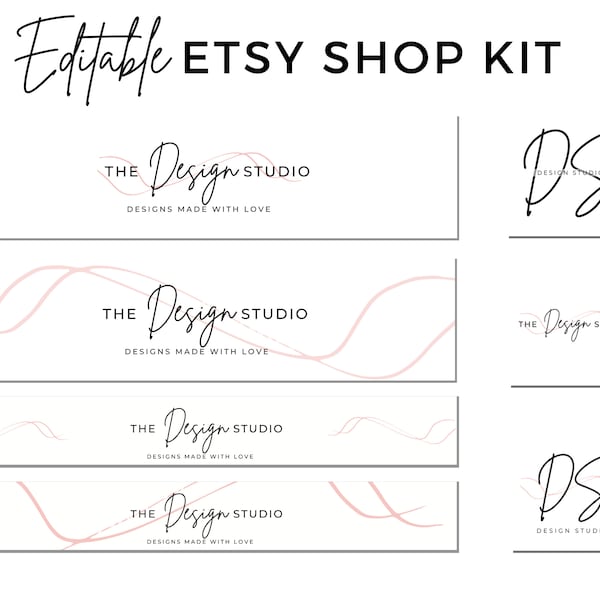 Etsy Shop Banner Etsy Shop Kit Minimalist Etsy Etsy