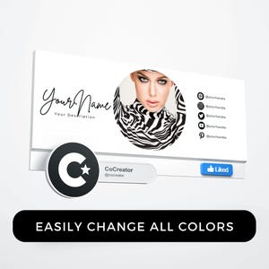 Facebook Banner Template Canva Social Media Marketing Business Page Header Design Minimalist Cover Diy Editable Online Image Branding Kit image 6