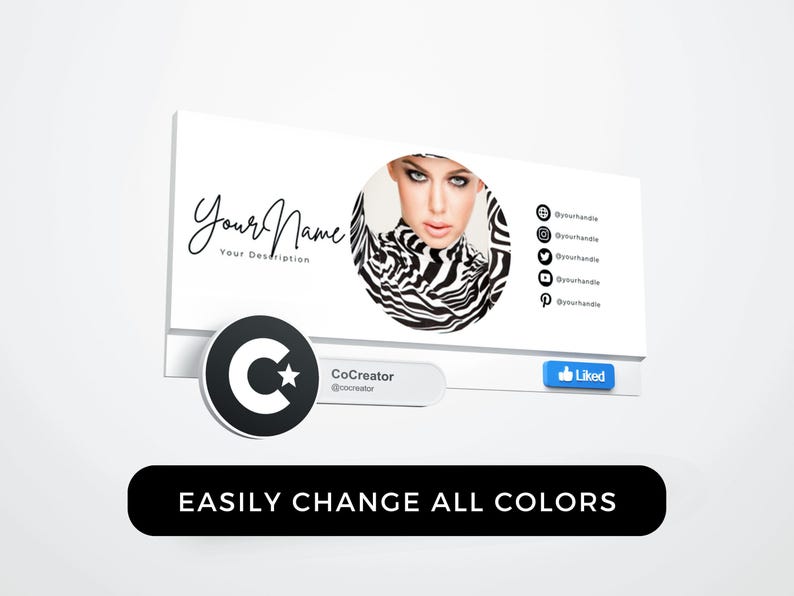 Facebook Banner Template Canva Social Media Marketing Business Page Header Design Minimalist Cover Diy Editable Online Image Branding Kit image 6