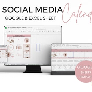Social Media Planner, Content Calendar, Content Planner, Instagram Planner, Monthly Content Planner, Social Media Tracker, Business Planner