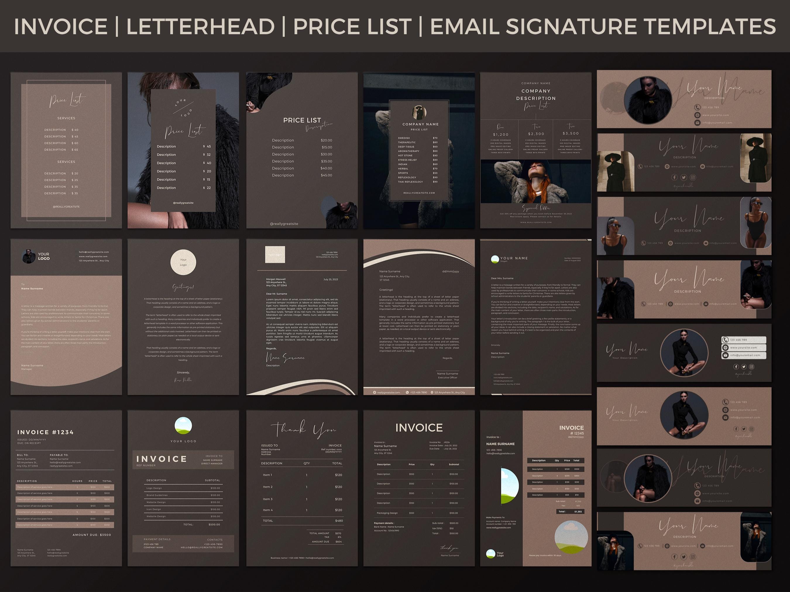 680 Mega Branding Kit Templates, Social Media Banners, Dark Theme - Etsy