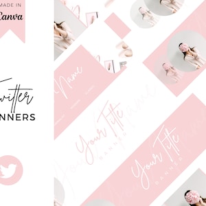 7 Twitter Banner Templates, Twitter Header, Twitter Template, Personal Branding, Business Branding, Twitter Background, Twitter Profile