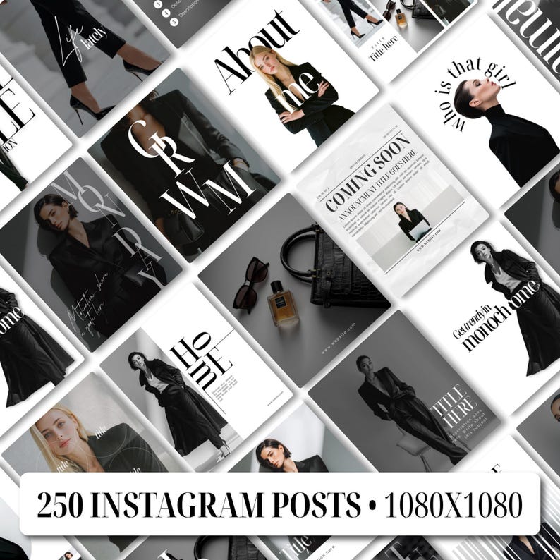 Content Creator Resource Digital Entrepreneur Tool Business Brand Visual Design Instagram Template Canva Social Media Kit Coaching Manager You Aesthetic Marketing Professional Identity Builder Modern Trendy Post Layout Bundle Editable