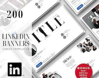 Linkedin Banner Template Canva Design Black White Professional Business Linkedin Profile Linkedin Cover Linkedin Background Social Media