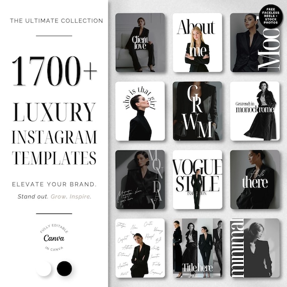 Instagram Template Canva Social Media Kit Coaching Manager You Aesthetic Marketing Content Creator Resource Digital Entrepreneur Tool