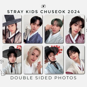 Chuseok 2024/cartão de fotos disperso das crianças | kpop, bangchan, hyunjin, lee know, felix, jeongin, han, changbin, seungmin