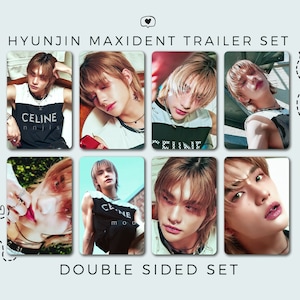 SET 8 Hyunjin Stray Kids MAXIDENT fotokaart | Set Maxident aanhangwagen | kpop, stay, hyunjin, hwang hyunjin, selca, fotokaarten set