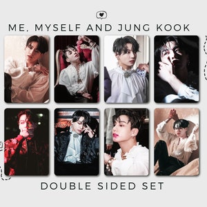SET 8 Carte photo Jungkook BTS | Moi, moi-même et Jung Kook dans les coulisses 2022 | kpop, jungkook, Jung kook, jk, cartes photo bts, pc